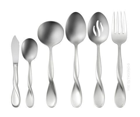 Aquarius Satin 6 Piece Hostess Set